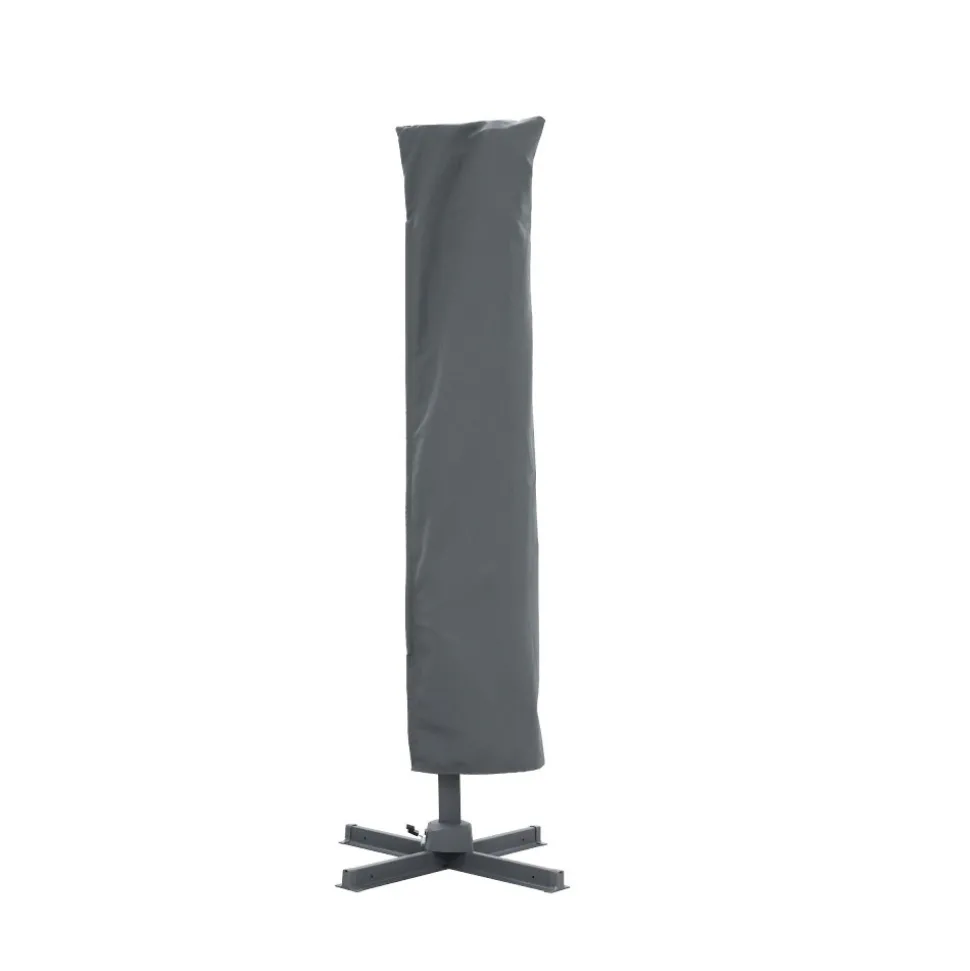 VEYA Parasol carré déporté en aluminium 3x3m