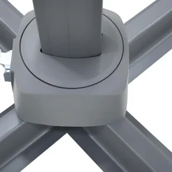 VEYA Parasol carré déporté en aluminium 3x3m