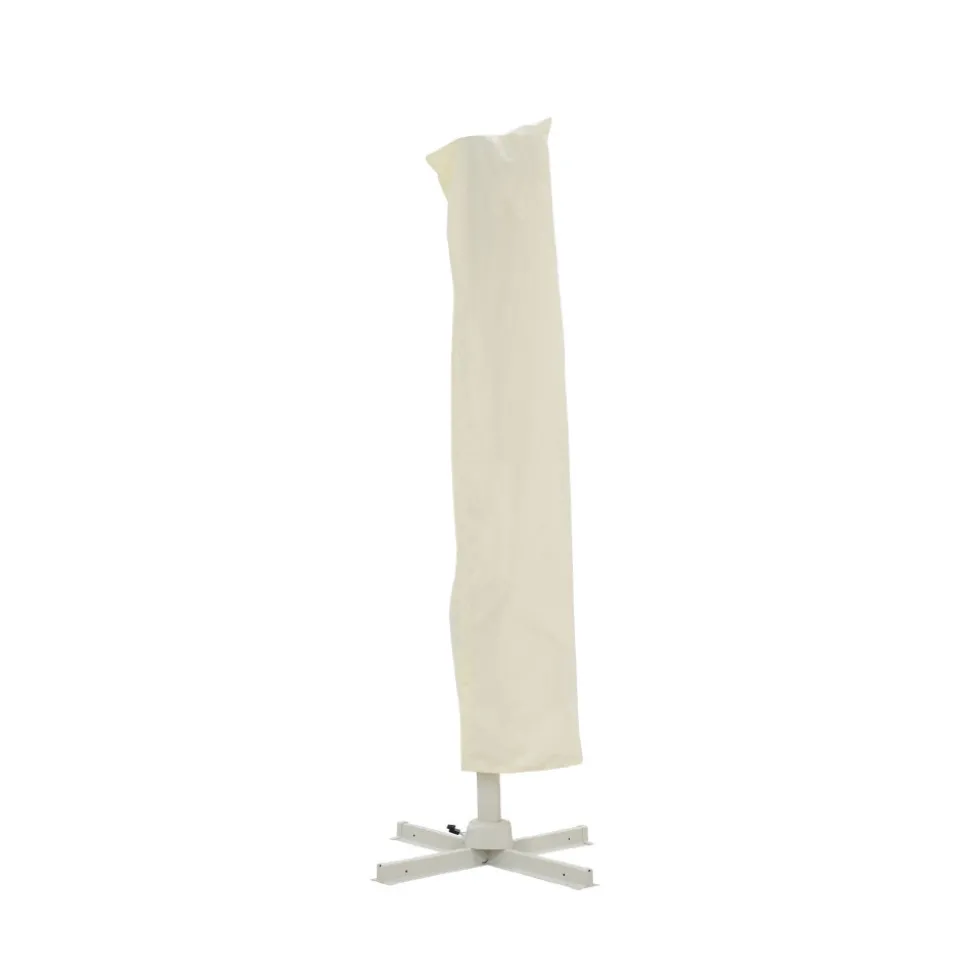 VEYA Parasol carré déporté en aluminium 3x3m