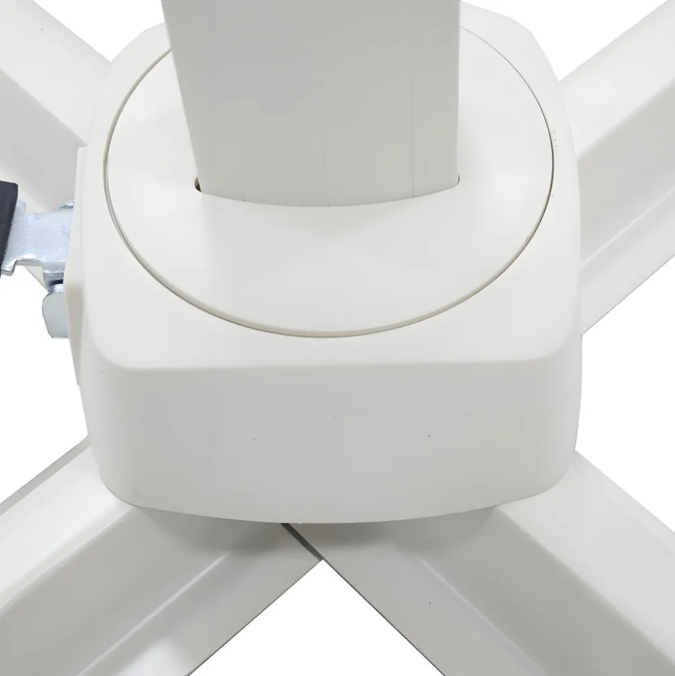 VEYA Parasol carré déporté en aluminium 3x3m