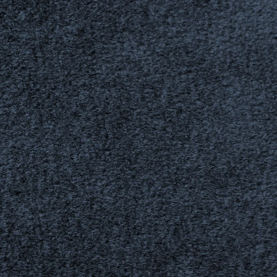 VILLABON Pouf en velours pieds épingles noirs