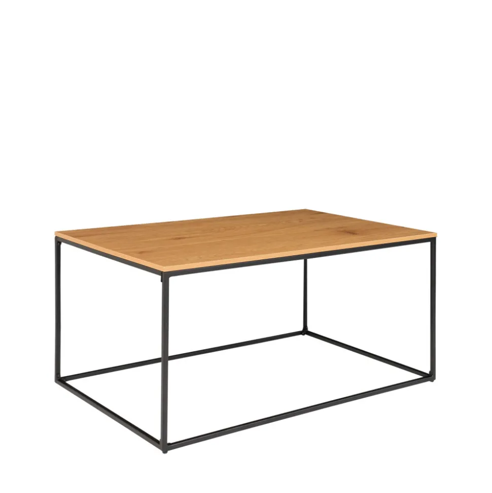 VITA Table basse en métal et bois