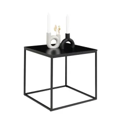 VITA Table d'appoint en métal et bois