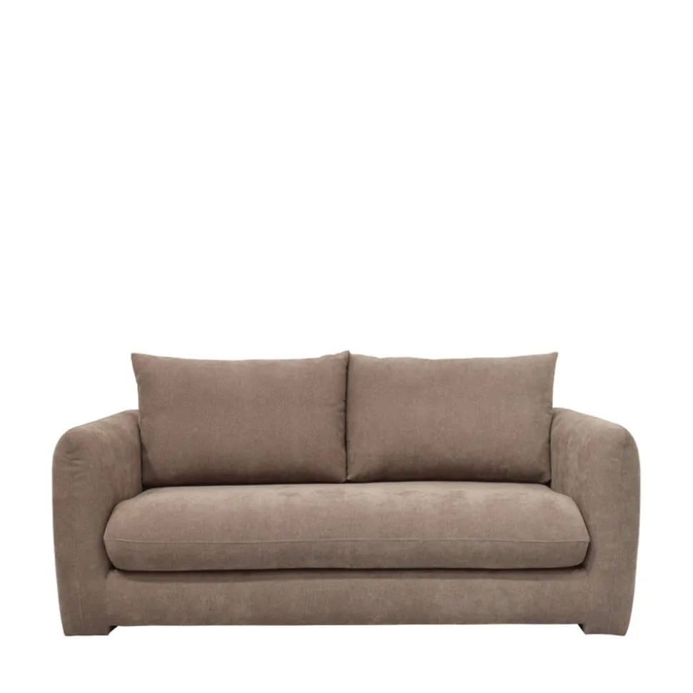 WIAME Canapé droit 2,5 places en tissu style contemporain