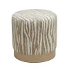 WILD Pouf rond en tissu imprimé animal ø40cm