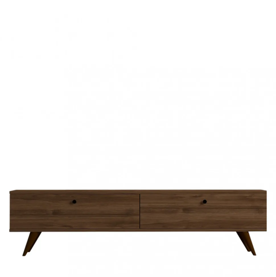 YARA Meuble TV 2 portes en bois L160cm