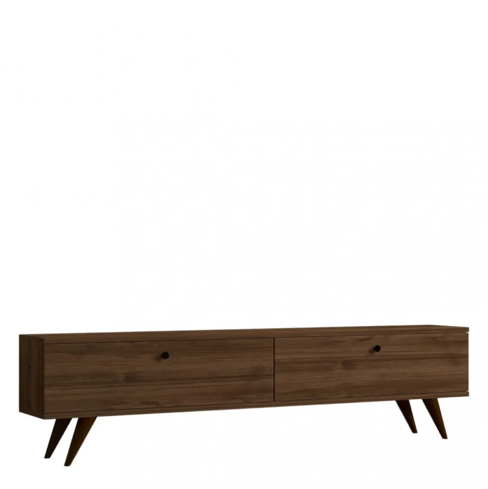 YARA Meuble TV 2 portes en bois L160cm