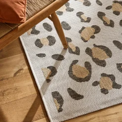 YUMA Tapis contemporain imprimé léopard