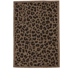 YUMA Tapis contemporain imprimé léopard