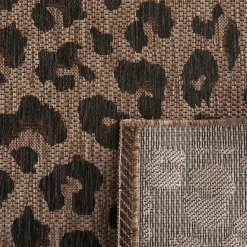 YUMA Tapis contemporain imprimé léopard