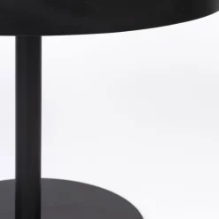 YURI Table d'appoint ronde en bois et métal ø56cm