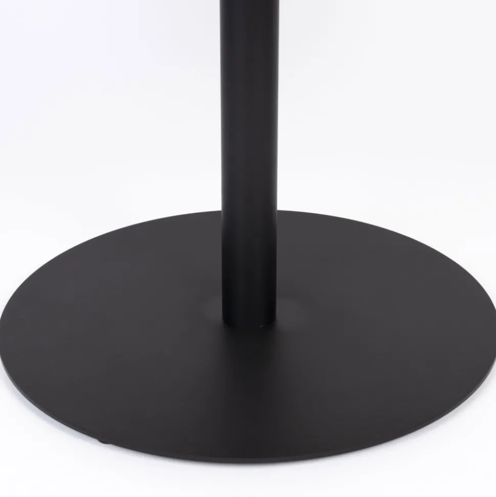 YURI Table d'appoint ronde en bois et métal ø56cm