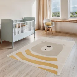 ZAZU Tapis enfant à motif ours