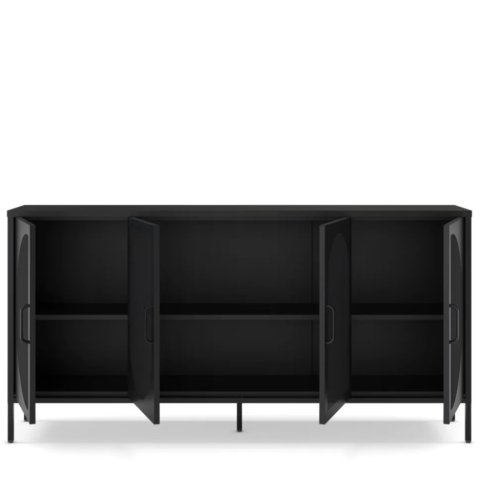 ZIO Buffet 4 portes en métal L160cm