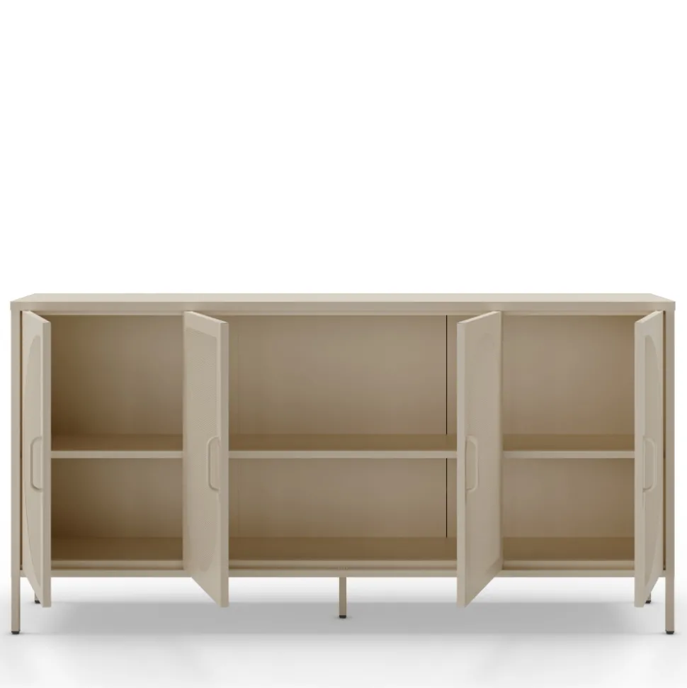 ZIO Buffet 4 portes en métal L160cm