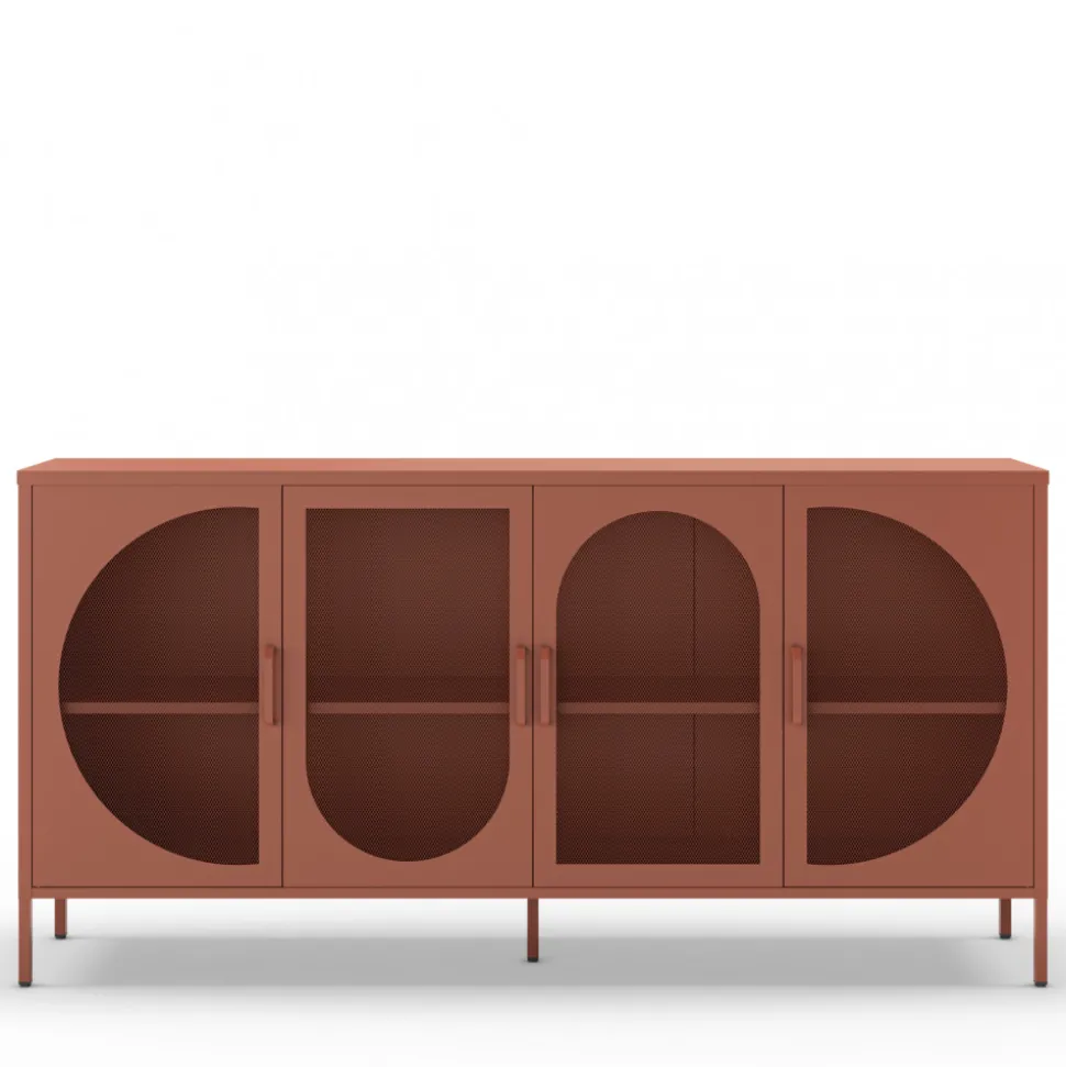 ZIO Buffet 4 portes en métal L160cm