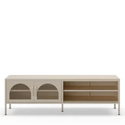 ZIO Meuble TV 2 portes en métal L160cm