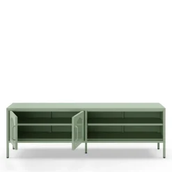 ZIO Meuble TV 2 portes en métal L160cm