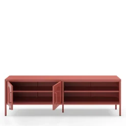 ZIO Meuble TV 2 portes en métal L160cm