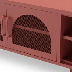 ZIO Meuble TV 2 portes en métal L160cm