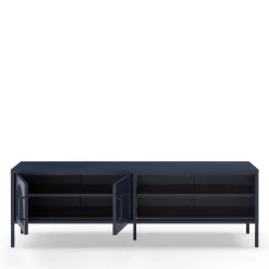 ZIO Meuble TV 2 portes en métal L160cm