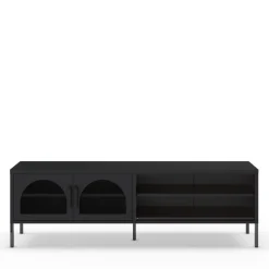 ZIO Meuble TV 2 portes en métal L160cm