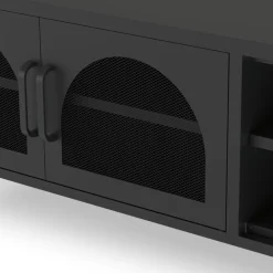 ZIO Meuble TV 2 portes en métal L160cm