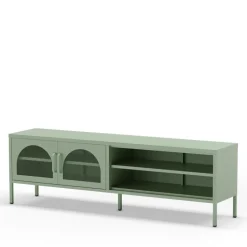 ZIO Meuble TV 2 portes en métal L160cm