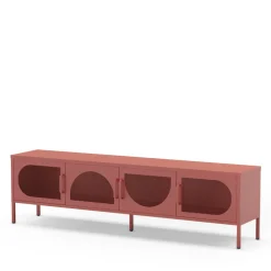 ZIO Meuble TV 4 portes en métal L180cm