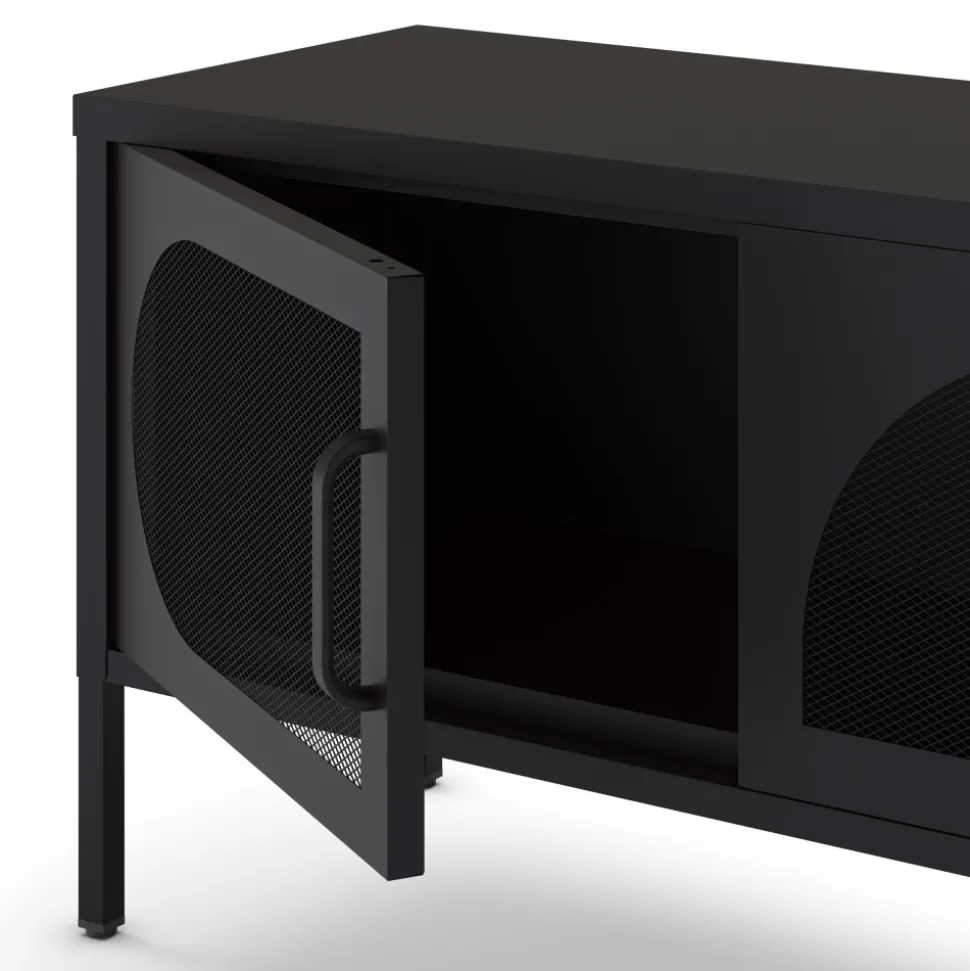 ZIO Meuble TV 4 portes en métal L180cm