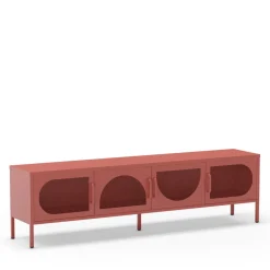 ZIO Meuble TV 4 portes en métal L180cm