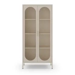 ZIO Vaisselier 2 portes en métal H170cm