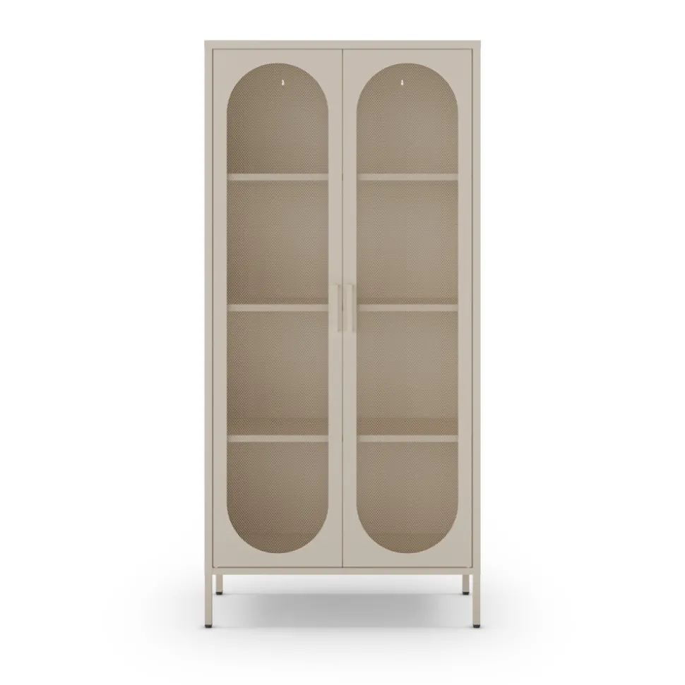 ZIO Vaisselier 2 portes en métal H170cm