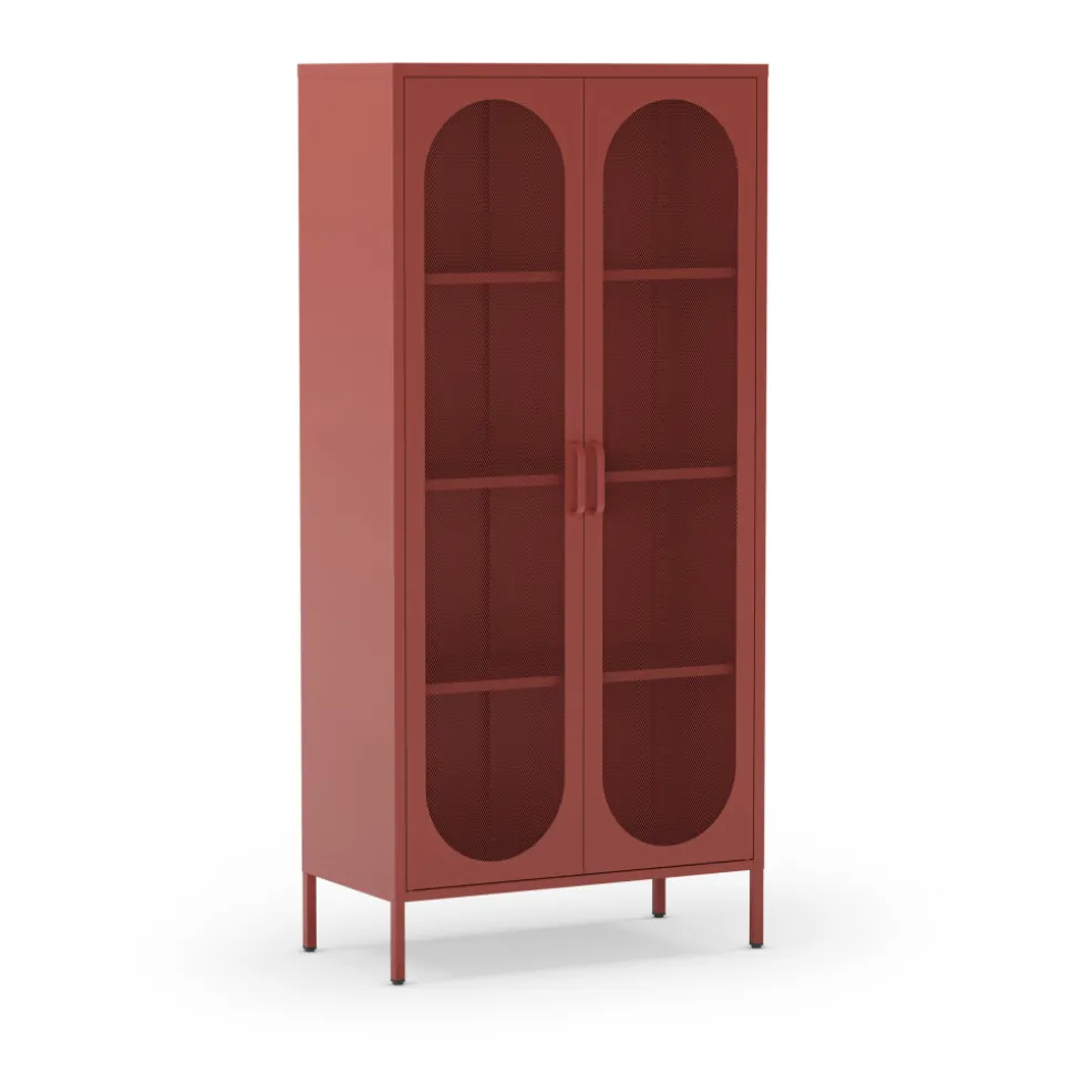ZIO Vaisselier 2 portes en métal H170cm