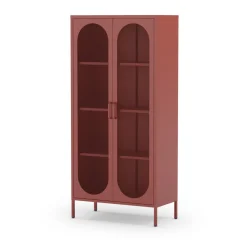 ZIO Vaisselier 2 portes en métal H170cm
