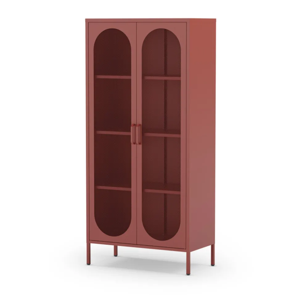 ZIO Vaisselier 2 portes en métal H170cm