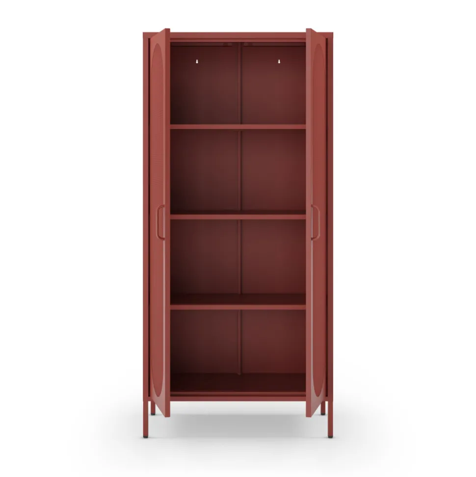 ZIO Vaisselier 2 portes en métal H170cm