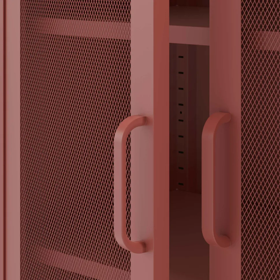 ZIO Vaisselier 2 portes en métal H170cm