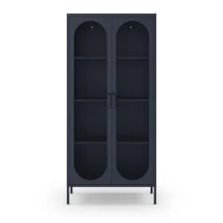 ZIO Vaisselier 2 portes en métal H170cm