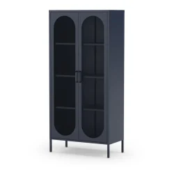 ZIO Vaisselier 2 portes en métal H170cm