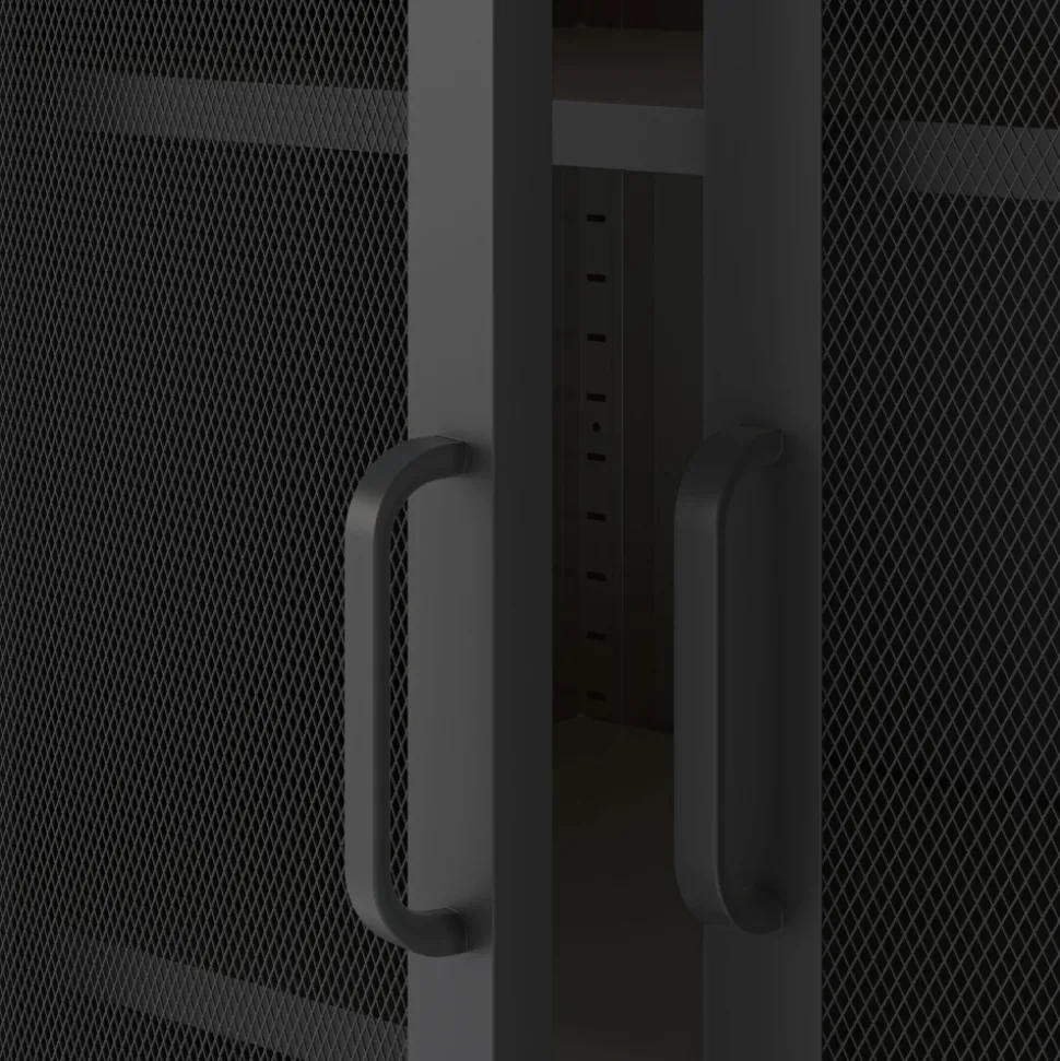 ZIO Vaisselier 2 portes en métal H170cm