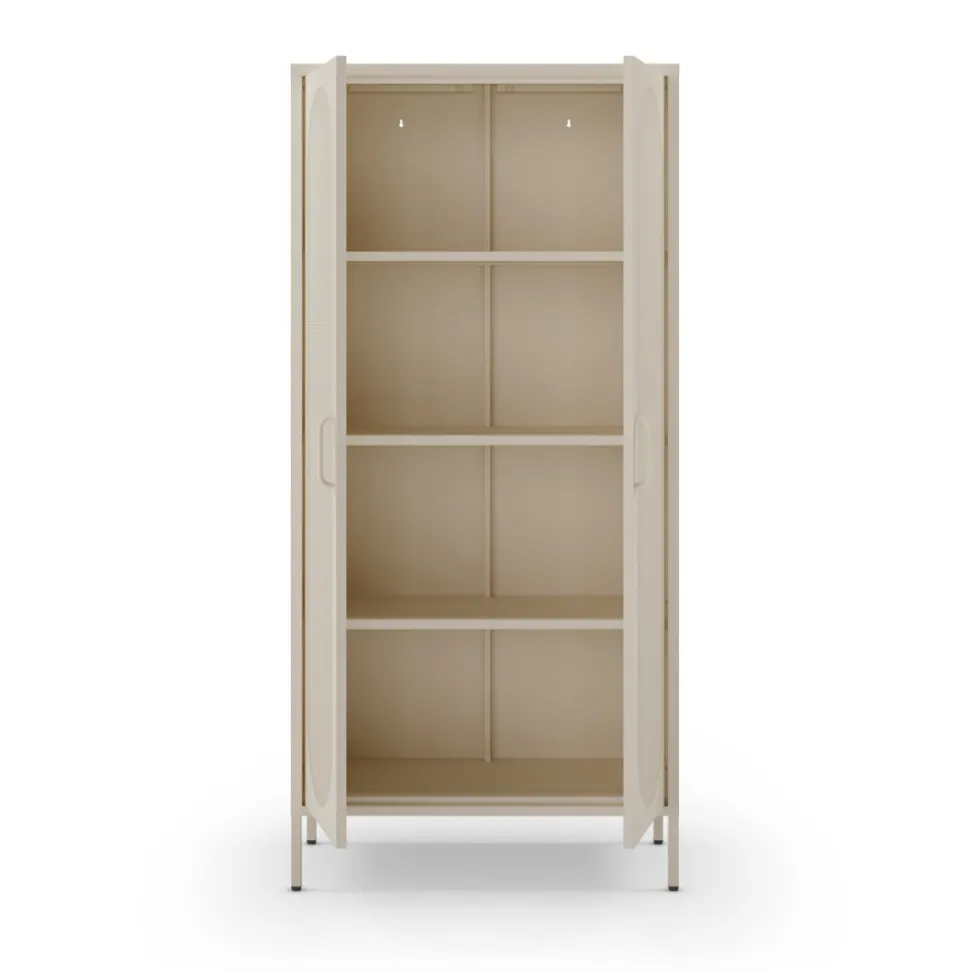 ZIO Vaisselier 2 portes en métal H170cm