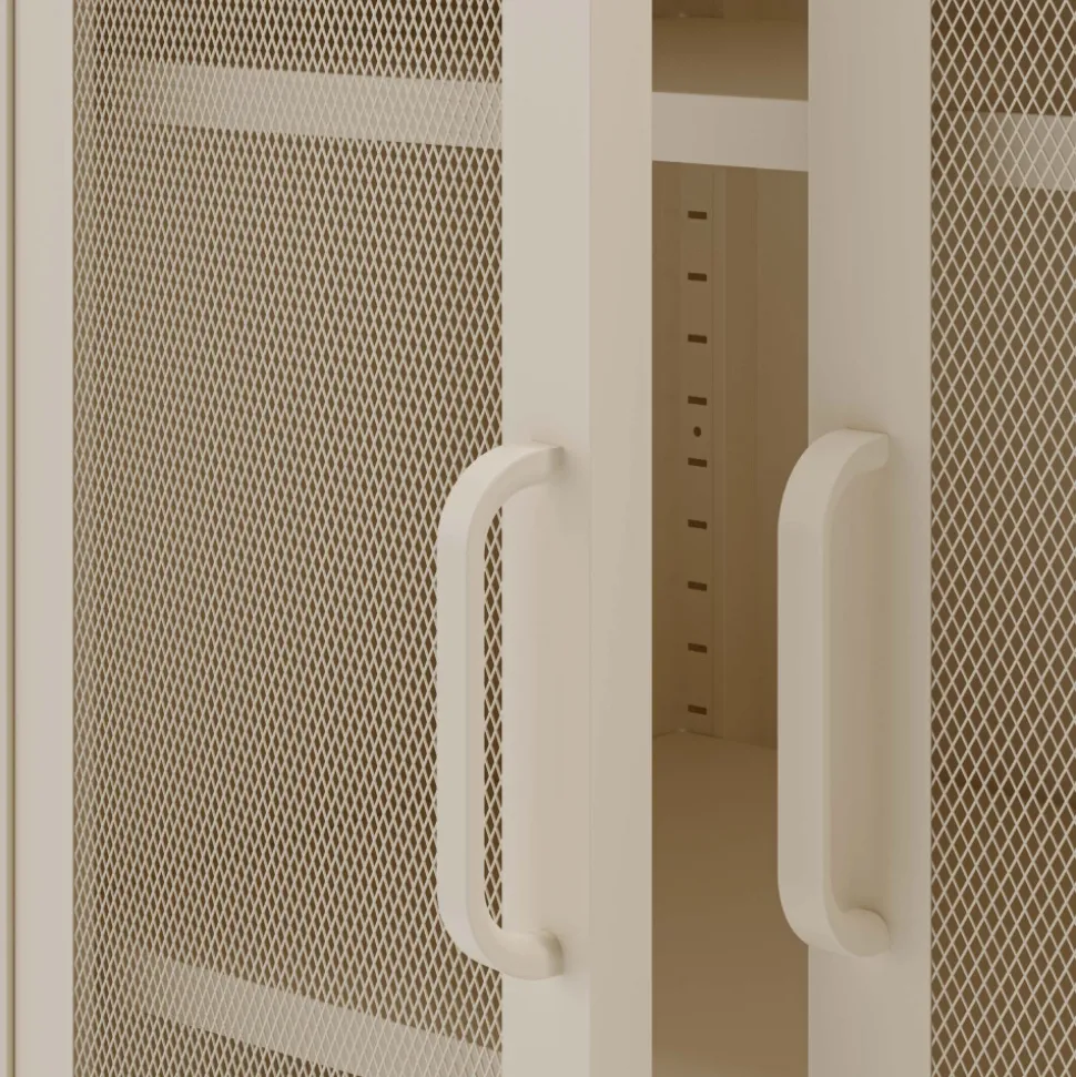ZIO Vaisselier 2 portes en métal H170cm