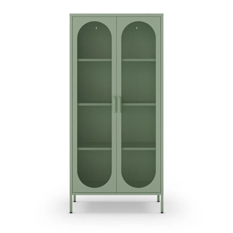 ZIO Vaisselier 2 portes en métal H170cm