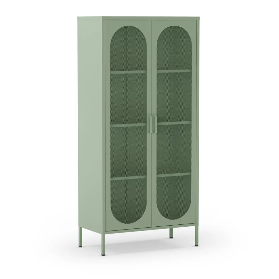 ZIO Vaisselier 2 portes en métal H170cm