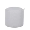 ZOÉ Pouf rond en tissu avec plateau et rangement ø40cm
