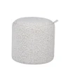 ZOÉ Pouf rond imprimé animal avec plateau et rangement ø40cm