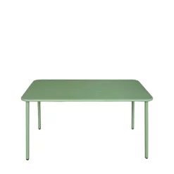 ZYRA Table à manger de jardin 4 personnes en métal